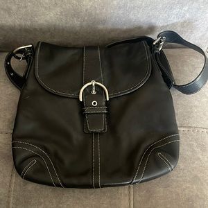 Coach black cross body bag